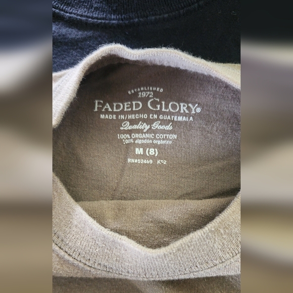 Kids Size M (8) Bundle Of 3 Faded Glory T Shirts And 1 Navy Blue Atl Braves Tees - Picture 4 of 5